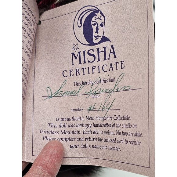 Collectible Santa Elf Handmade By Misha Contemporary Dolls NH COA OOAK - Picture 3 of 16